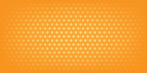 Abstract Yellow Hexagon Honeycomb Light and Shadow Vector Background