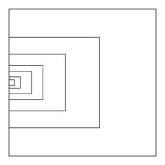 Golden ratio geometric concept. Divine proportion. Geometric shapes with ideal section composition. Geometry harmony and balance illustration