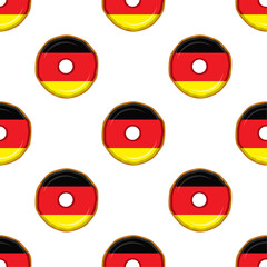 Pattern cookie with flag country Germany in tasty biscuit