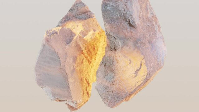 levitating stones flying rocks