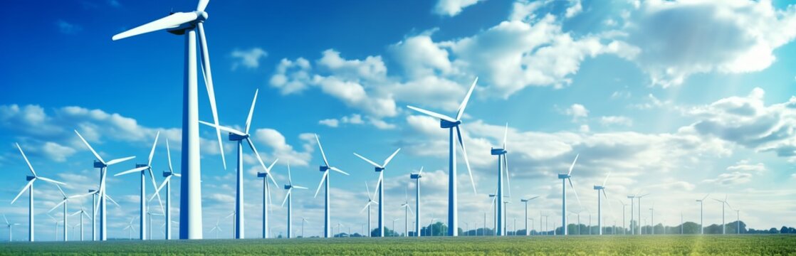 Wind generator in the field, electrical installation or windmill for short, windmill, ecologicalenergy with care for the planet.