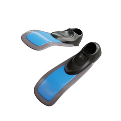 3d Diving. icon isolated on white background. 3d rendering illustration