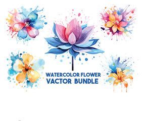 Watercolor new creative professional vector logo design