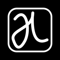 Illustration of a J L letter logo 