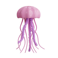 3d Jellyfish. icon isolated on white background. 3d rendering illustration