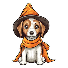 Adorable Canine Costume: Halloween Fun with a Russell Terrier