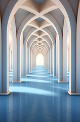 arches blue floor