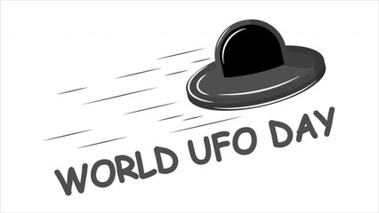 Ufo day world speed, art video illustration.