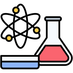 Science icon, High school related vector illustration