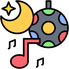 Prom icon, High school related vector illustration