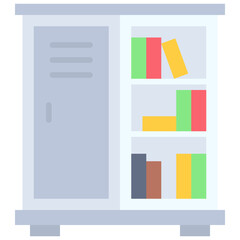 Locker icon, High school related vector illustration