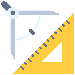 Trigonometry icon, High school related vector illustration