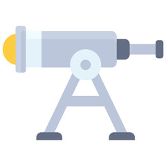 Telescope icon, High school related vector illustration