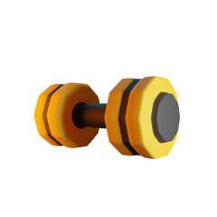 DUMBBELL 3D RENDER ISOLATED IMAGES