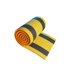 FITNESS MAT 3D RENDER ISOLATED IMAGES