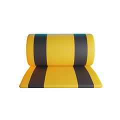 FITNESS MAT 3D RENDER ISOLATED IMAGES