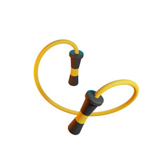 SKIPPING ROPE 3D RENDER ISOLATED IMAGES