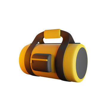 SPORT BAG 3D RENDER ISOLATED IMAGES