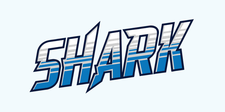 Blue Sharks Mascot Logo template