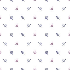 Abstract twigs ornament scandi style seamless vector pattern. Cute hand drawn floral background for kids room decor, nursery art, apparel, packaging, wrapping paper, textile, fabric, wallpaper, gift.