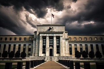 Obraz premium Fed in DC: Exploring the Federal Reserve Bank Amidst the Nation's Capital, Shaping the Economy and Interest Rates