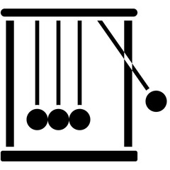 Physics icon, High school related vector illustration