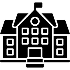 School icon, High school related vector illustration