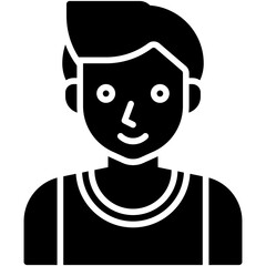 Sportsman icon, High school related vector illustration