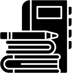 Composition writing icon, High school related vector illustration