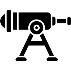 Telescope icon, High school related vector illustration