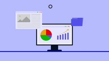 Blog post and web traffic analysis. Making money from blog content. Internet marketing, online business and digital marketing concept.