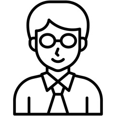 Teacher icon, High school related vector illustration