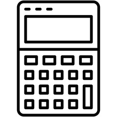 Calculator icon, High school related vector illustration