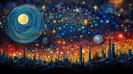 Obraz premium Beyond Spacetime Art Series by 1B42L8