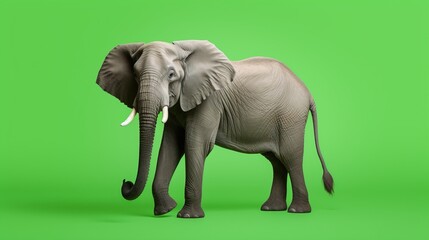 Fototapeta na wymiar an elephant with tusks on its back. Generative AI Art.