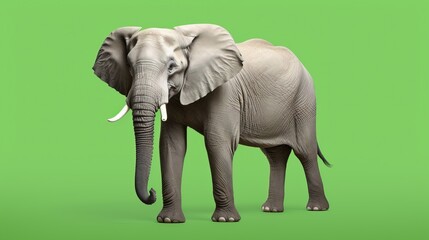 Fototapeta na wymiar an elephant with tusks and tusks. Generative AI Art.