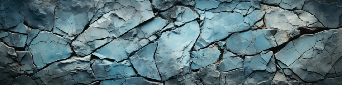 Cracked Concrete Texture With Rough Edges. Generative AI © Ян Заболотний