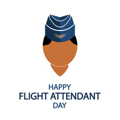 Flight Attendant Civil Aviation flight attendant, vector art illustration.