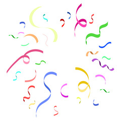 confetti party decoration vector colorful