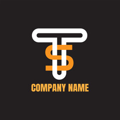 Letter  Logo. ST logo. CMYK color mode. Free font used. Vector EPS file.
