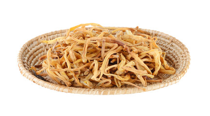 Obraz premium Dried Day Lily in basket on transparent png