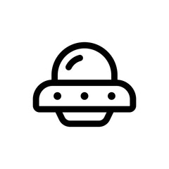 Fototapeta premium Simple Ufo icon. The icon can be used for websites, print templates, presentation templates, illustrations, etc