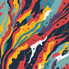 Photo of a vibrant abstract background with a burst of colors