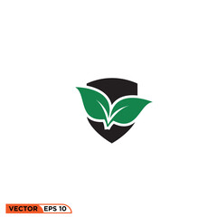 Leaf icon vector graphic of template 