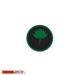 Flower icon vector graphic of template 