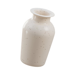 3D Modern Vases Pot. icon isolated on white background. 3d rendering illustration