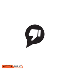 Thumb icon vector graphic of template 