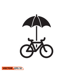 Bicycle icon vector graphic of template 