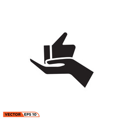 Thumb icon vector graphic of template 
