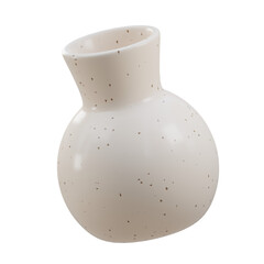 3D Modern Vases Pot. icon isolated on white background. 3d rendering illustration